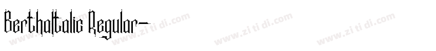 BerthaItalic Regular字体转换